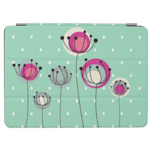 Coole Minze-Polka-Punkte, vereinfachende Blume iPad Air Hülle