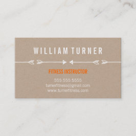 COOLE MODERN ARROW-Öko kraft Visitenkarte