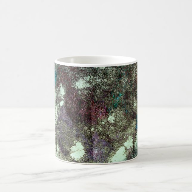 Coole moderne abstrakte Grunge Design Kunst Tasse (Mittel)