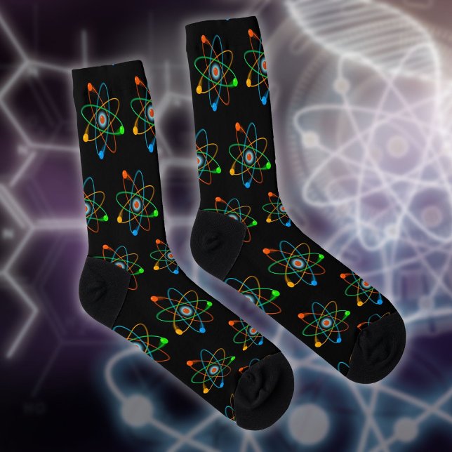 Coole moderne Atommusterkunde Socken (Cool Modern Atomic Pattern Science Socks)