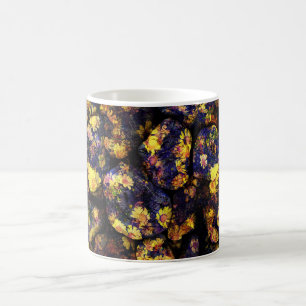 Coole moderne Blumendesign-Kunst Kaffeetasse