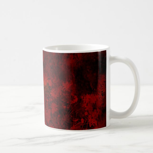 Coole, moderne Blumenkunst / Blume Kaffeetasse (Rechts)