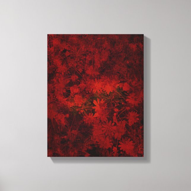 Coole, moderne Blumenkunst / Blume Leinwanddruck (Vorderseite)