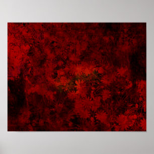 Coole, moderne Blumenkunst / Blume Poster