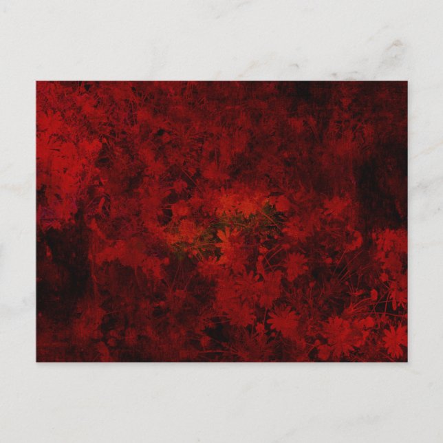 Coole, moderne Blumenkunst / Blume Postkarte (Vorderseite)