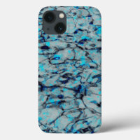 Coole, moderne Digitalkunst des blauen Wassers