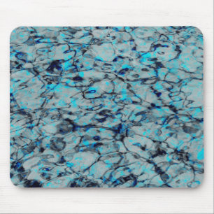 Coole, moderne Digitalkunst des blauen Wassers Mousepad