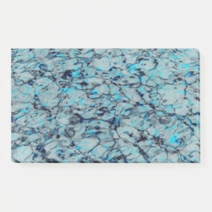 Coole, moderne Digitalkunst des blauen Wassers Post-it Klebezettel