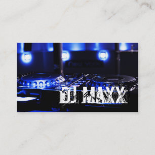 Coole moderne DJ Music Club Business Card Visitenkarte