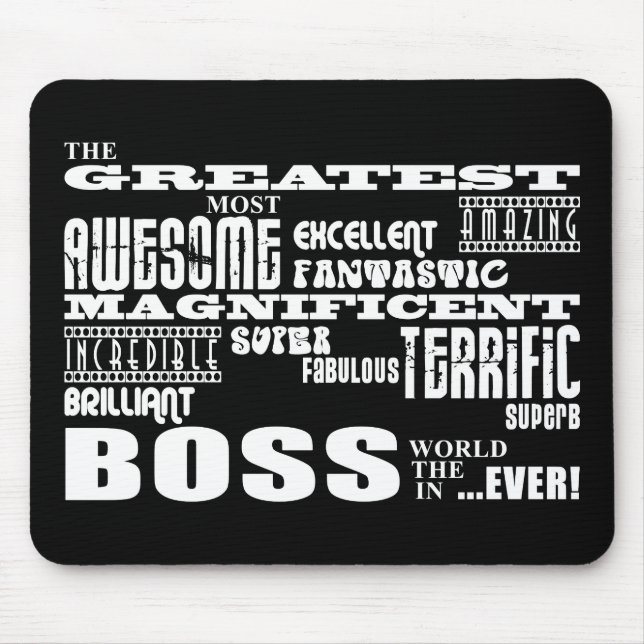 Coole moderne Fun Bosses: Beste Boss Mousepad (Vorne)