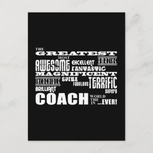 Coole moderne Fun Coaches Bester Coach-Welt je Postkarte