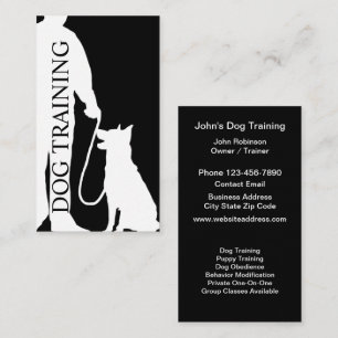 Coole moderne Hundetraining-Geschäftskarten Design Visitenkarte