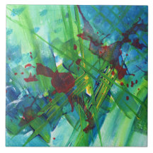 Coole, moderne Keramik für Abstrakte Akrylkunst