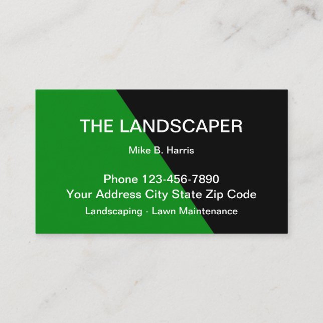 Coole moderne Landschaft Business Card Einzigartig Visitenkarte (Vorderseite)