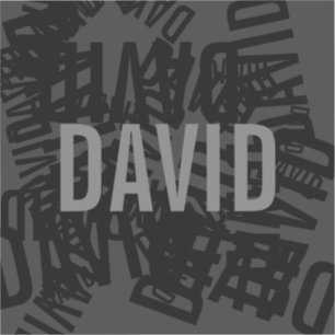 Coole, moderne Namenssammlung in Schwarz und Grau Aufkleber