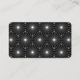 Coole moderne optische Schwarzweiss-Illusion Visitenkarte