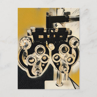 Coole moderne Optometristen Phoroptor-Objektive Postkarte