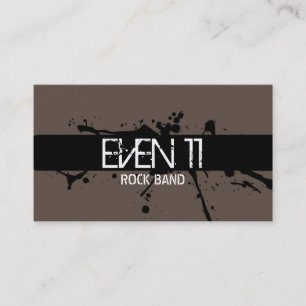 Coole moderne Rock Band Singer Business Card Visitenkarte