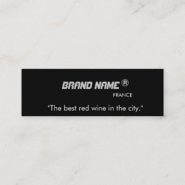 Coole, moderne Werbekarten für Markenbezeichnungen Mini Visitenkarte