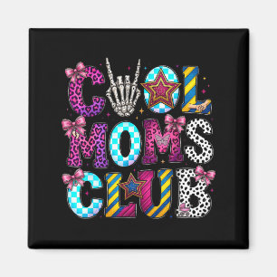 Coole Mom Club Retro Leopard Disco Hand Spaß Humor Magnet