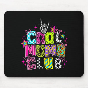 Coole Mom Club Retro Leopard Disco Hand Spaß Humor Mousepad