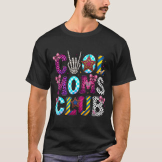 Coole Mom Club Retro Leopard Disco Hand Spaß Humor T-Shirt