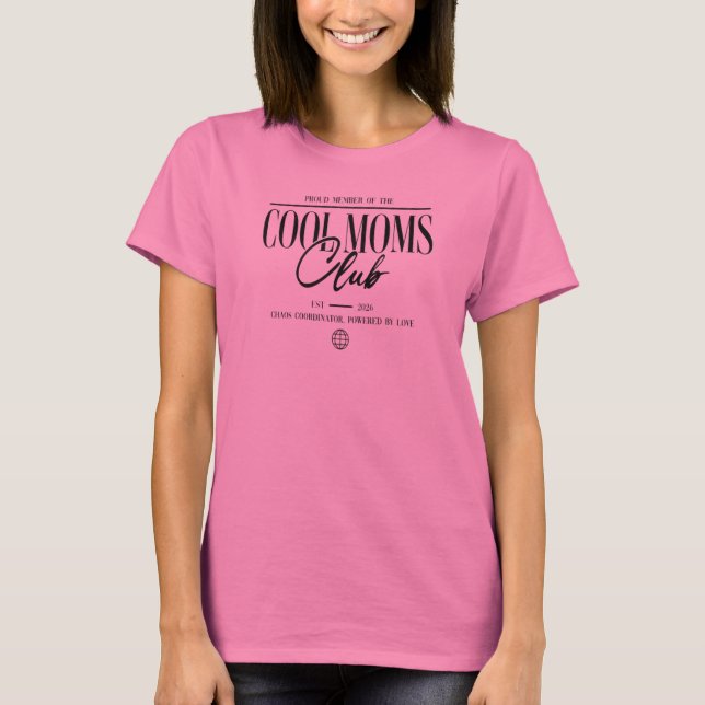 Coole Moms Club Shirt, Mama Pullover Personalisier (Vorderseite)