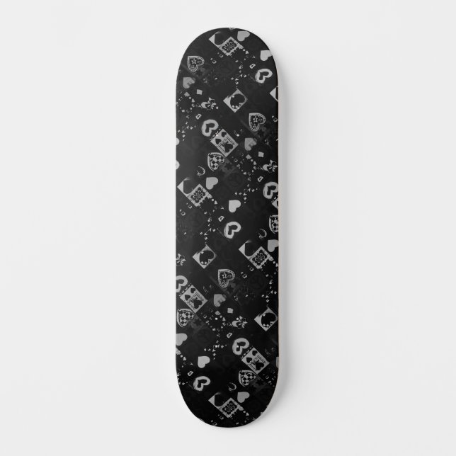 Coole monochrome Stadtstraßenkunst Inspiriert Skateboard (Vorderseite)