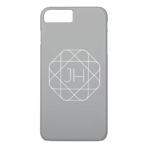 Coole Monogramm, Angesagte Logo-Stilanzeige   Grau Case-Mate iPhone Hülle