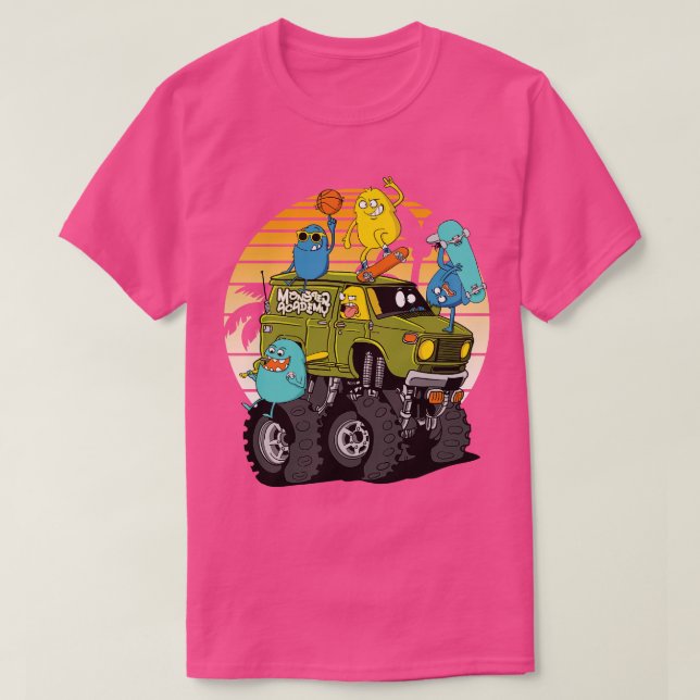 Coole Monster Design Academy T-Shirt (Design vorne)