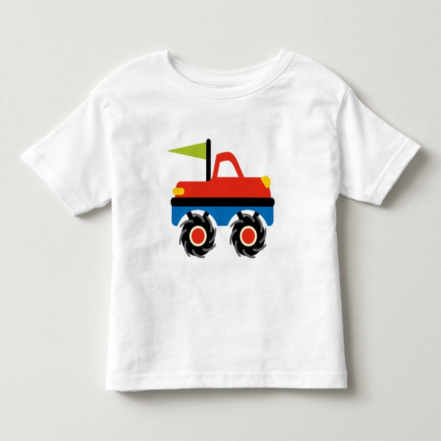Coole Monster-LKW-T-Shirts Kindererwachsen-Größen Kleinkind T-shirt (Vorderseite)
