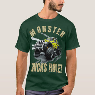 Coole Monster Trucks regulieren Gravedigger Big Wh T-Shirt