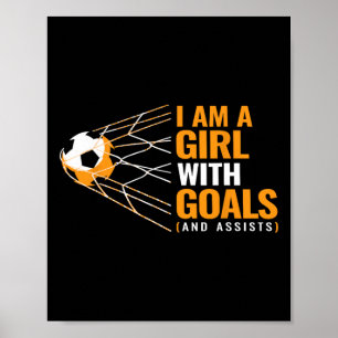 Coole Motivationsziele für Frauen Ich bin ein Mädc Poster