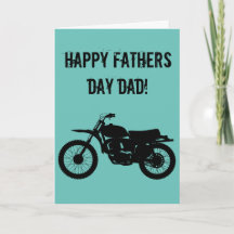 Coole Motorrad Vatertagskarte.