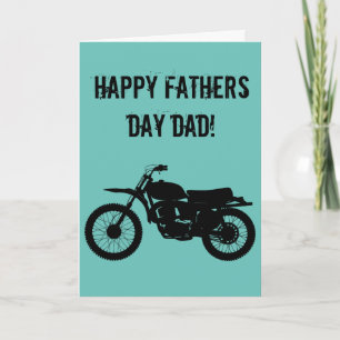 Coole Motorrad Vatertagskarte. Karte
