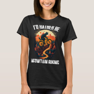 Coole Mountainbike MTB Bikerkatzen für Männer Frau T-Shirt