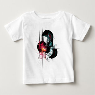 Coole Musik-Grafik mit Gitarre Baby T-shirt
