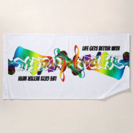 Coole Musiklehrerin Strandtuch