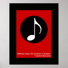 coole Musiknote Poster