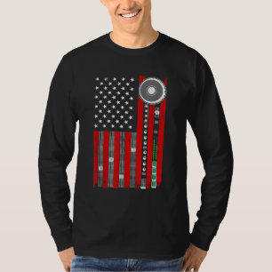 Coole Musikproduzentin für Männerflagge - Amerikan T-Shirt