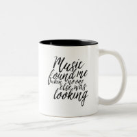 Coole Musikquotes Handschrift Kalligraphie Tasse