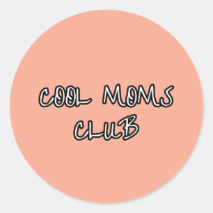 Coole Mütter Club Runder Aufkleber