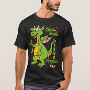 Coole Mütter lieben Drachen – Lustiges Drachen-Mam T-Shirt