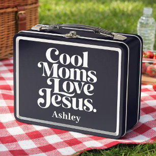Coole Mütter lieben Jesus Metall Brotdose
