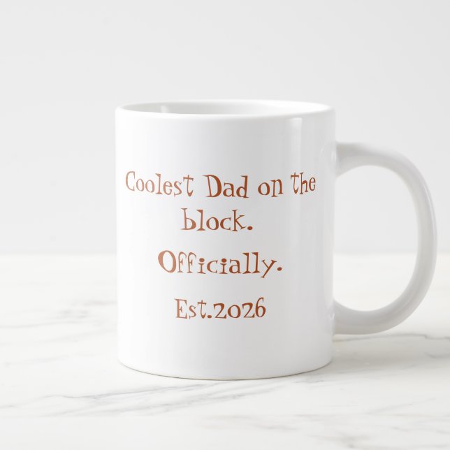 Coole Mützenbrille Papa Jumbo-Tasse (Rechts)