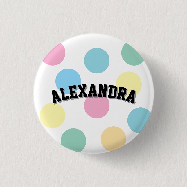 Coole Namensschablone  Button (Vorderseite)