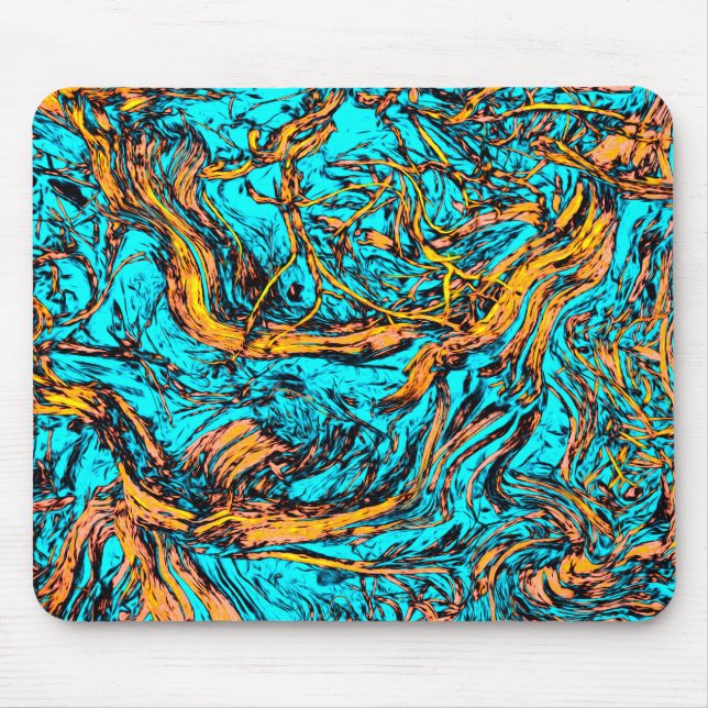 COOLE Natur Abstrakte Kunst Mousepad (Vorne)