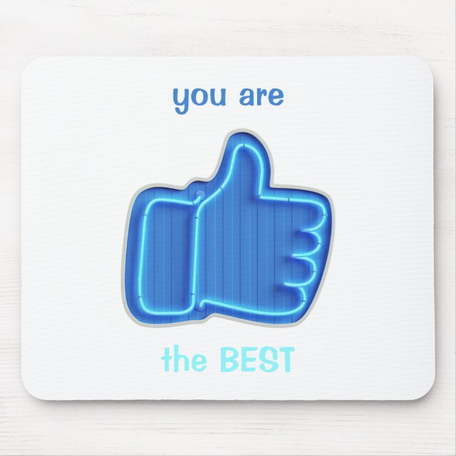 Coole Neonhand anpassen Mousepad (Vorne)