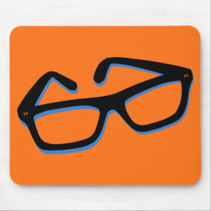 Coole Nerd-Brille Mousepad