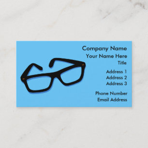 Coole Nerd-Brille Visitenkarte